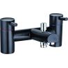 Buy cheap Double Handle Bath Shower Mixer with Ceramic Valve in Black Finish T8201B from wholesalers