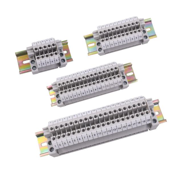Quality UK2.5B Screw Terminal Blocks Kit UK2.5N Modular DIN Rail Mounted Strips 32A 690V for sale
