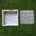 Plastic Rubber Paver Mould , Interlock Concrete Cement Path Mould
