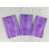 Buy cheap Nonwoven Purple Civil Triple Layer Earloop Face Mask from wholesalers