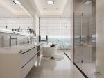 Fadior Sleek Design Stainless Steel Wall-Mounted Bathroom Vanity With Dual Sink