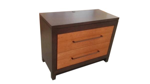 Buy cheap 2-drawer walnut finish wooden night stand,hotel bedside table,casegood from wholesalers