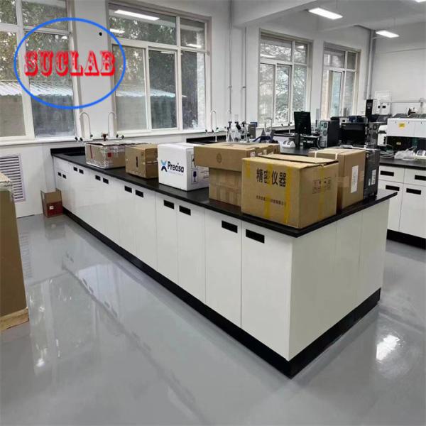 Buy cheap Epoxy Resin Counter Tops Chemistry Lab Benches with Wooden Base Cabinet from wholesalers