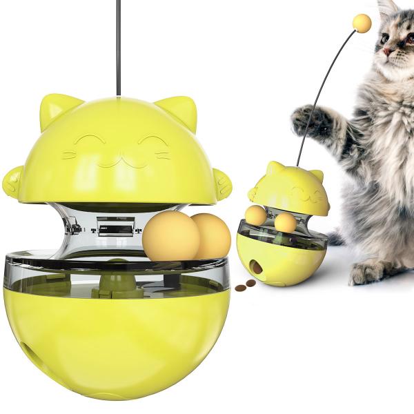 Buy cheap 420g Food Leaker Cat Pet Toys Interactive Cat Tease Wand Kitten Roly Poly Toys from wholesalers