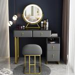 Bedroom Furniture Makeup Vanity Set With Mirror Storage Cosmetic Table