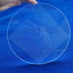 Transparent Quartz Glass Plate Heat Resistance Processing Laser Drilling With