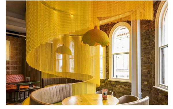 Buy cheap hanging Metal Coil Drapery Curtain aluminum alloy Material OEM ODM from wholesalers
