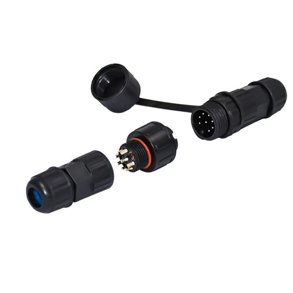 Electric Plug Waterproof 2 3 4 5 6 Pin M16 Cable Connector For LED Lighting