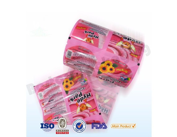 Food grade plastic wrapping roll film for potato chips with Bestar automatic packing machine