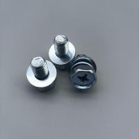 Buy cheap M3-M8 Cross Drive Hex Bolt Blue-White Zinc Spring & Flat Washers product