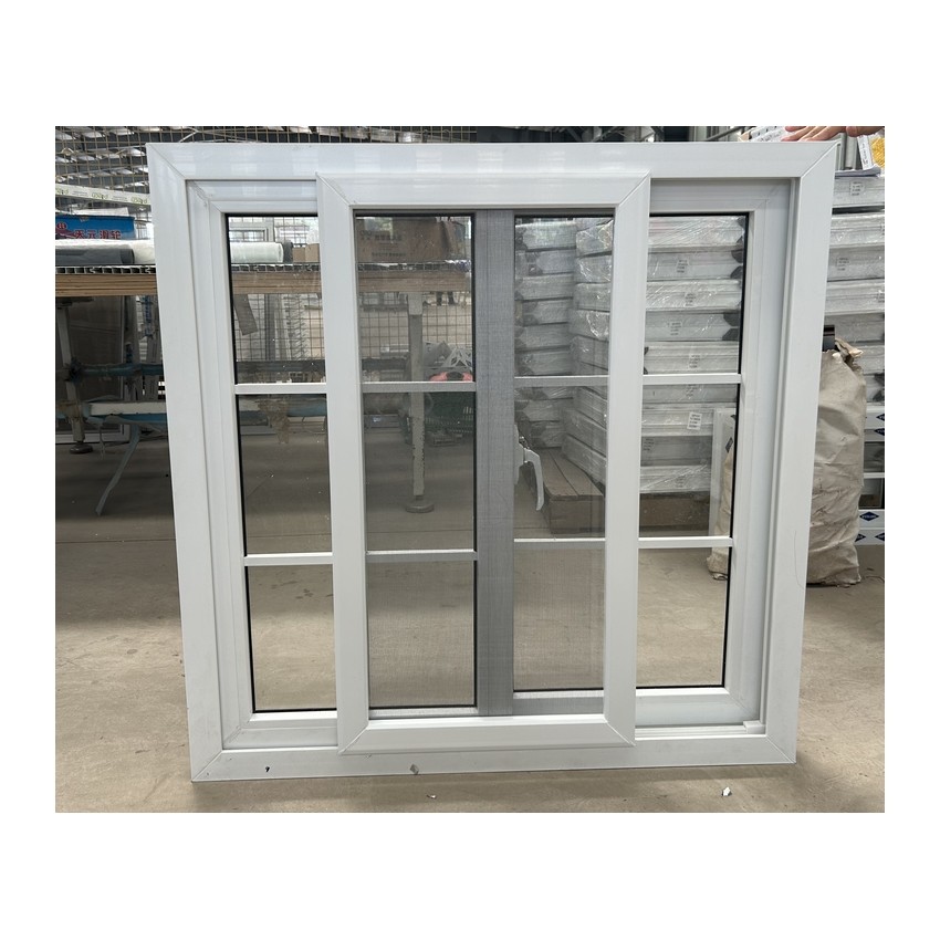 European Design UPVC windows Double Glazing PVC Sliding Window with Custom Grill Design