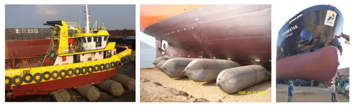 High Quality Anti Bursting Marine Rubber Airbag For Ship Launching And Weight Lifiting And Salvage