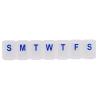 Buy cheap OEM 7 Days Pill Storage Cases Easy Open Transparent Pill Box For Travel from wholesalers
