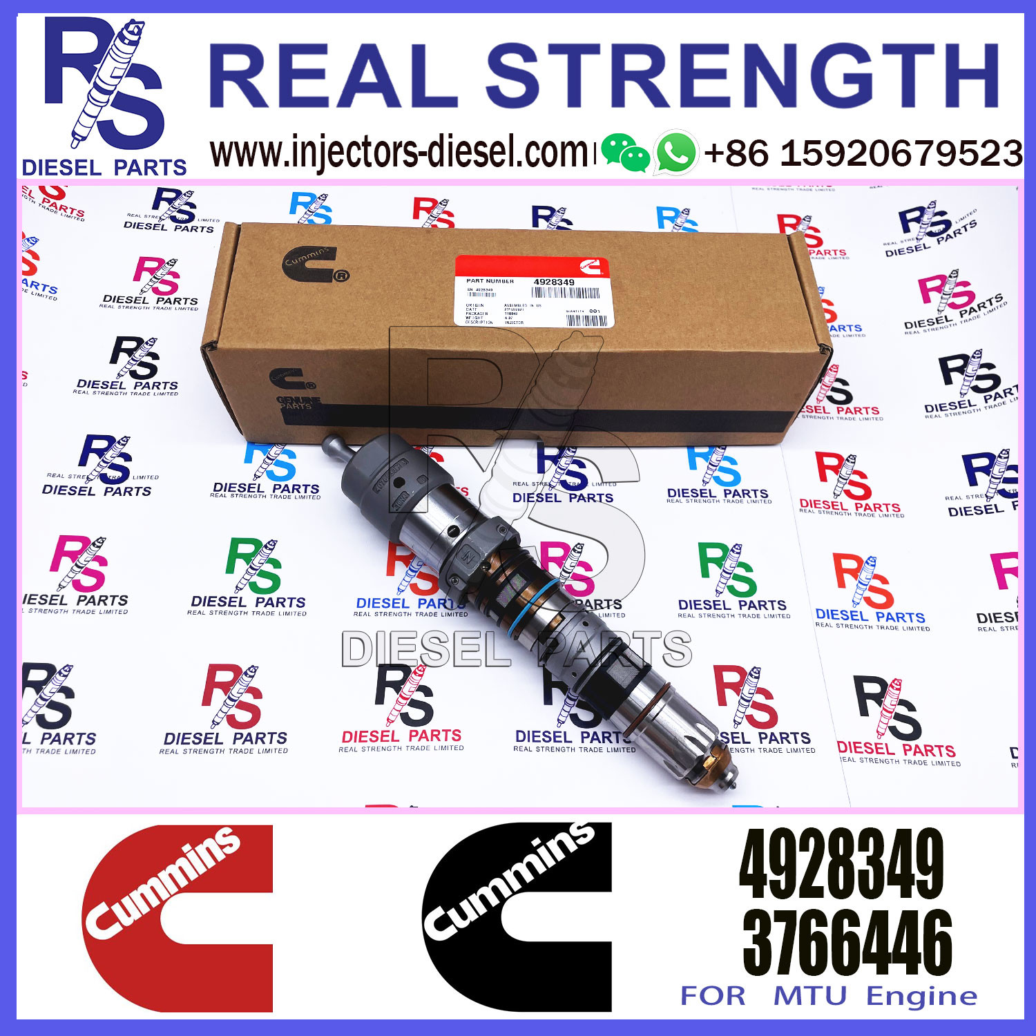 Diesel Engine fuel injector 4326784 4928349 4010160 4087891 4010158 for for Cummins