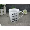 Buy cheap 11OZ White Porcelain Coffee Mugs Decal Printing Dishwasher and Microwave Safe from wholesalers