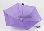Super Flat Compact Travel Umbrella Pocket Size Purple With Custom Logo Print
