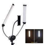 Bi Color Flexible Double Arms LED Fill Light Eyelash Extension Glam Light tripod