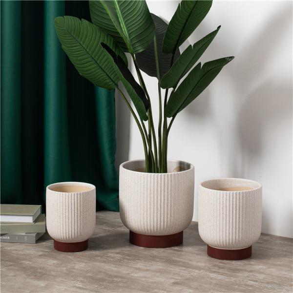 Buy cheap European style high quality matte plant flower pots cheap outdoor garden floor decoration ceramic pots from wholesalers