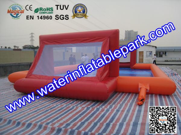 Buy cheap Large Inflatable Sport Games , Inflatable Football Playground Game Rental from wholesalers
