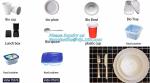 blister packaging tray, rectangular plastic food tray, CornStarch PLA cement