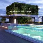 Building Material AUPOOL 30 Years Non-yellowing Acrylic Pool for Vietnam Hotel