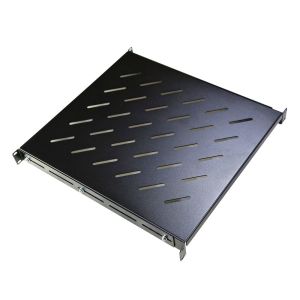 Buy cheap 19 Network Cabinet Fixed Shelf Vented Cantilever Fixed Server Rack Shelf 1U 2U Cantilever Shelf with RAL9004 Black Sliding Shelves Adjustable trays Customized Adjustable Rack Tray Telescopic Shelves  from wholesalers