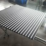 Hinge Recessed Aluminum Entrance Floor Mats Rubber Insert 22 MM Thick