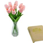 Wholesale of PU mini flowers, artificial tulips, artificial flowers, silk