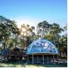 Buy cheap Half Sphere Trade Show Catering Dining Geodesic Dome Tent With Steel Frame Pvc Cover from wholesalers