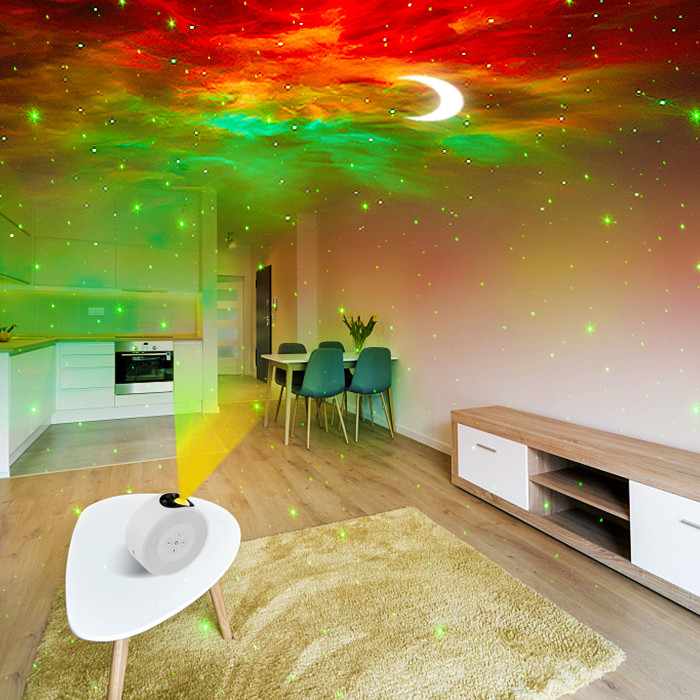 ODM Kids Room Moon Star Projector With Switch Button Control