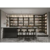 Buy cheap U-Shaped Glass Door Wine Cabinet Wine Liquor Cabinet With Adjustable Shelves product