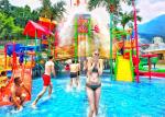 Colorful Aqua Playground Swimming Pool Water Slides
