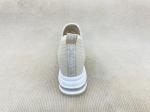 Breathable Platform Loafers Women Heightening Slip On Platform White Loafers