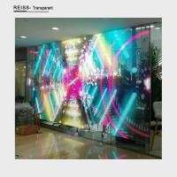 Buy cheap High Contrast Transparent Glass LED Display Die Casting Aluminum Design product