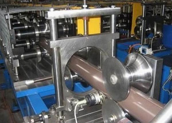 Buy cheap 0.3 - 0.8mm Rainwater Downpipe Roll Forming Machine with Flying Saw Cutter from wholesalers