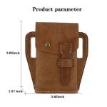Casual Retro Leather Outdoor Sport Phone Bag For Men