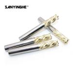 HRC63 4 Flute Solid Tungsten Carbide Square End Mill CNC Milling Machining