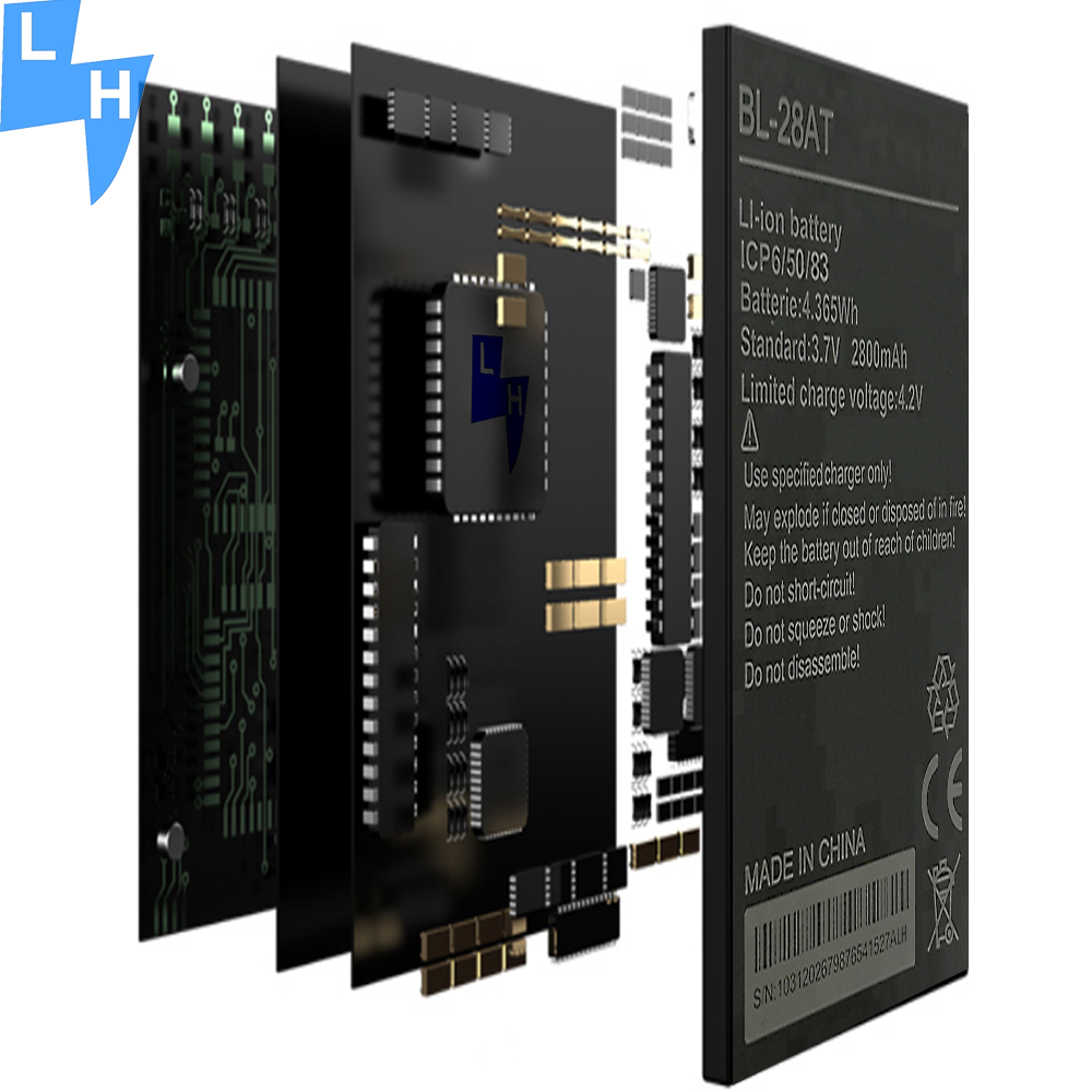 Black BL-28AT 2800mAh Y2 Y3 Mobile Phone Battery for Tecno Camon Y3 Plus Battery