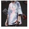 Buy cheap Colorfull Green Tie Dye Men Streetwear T Shirts 130gsm-230gsm Worsted Fabric streetwear clothing manufacturers from wholesalers