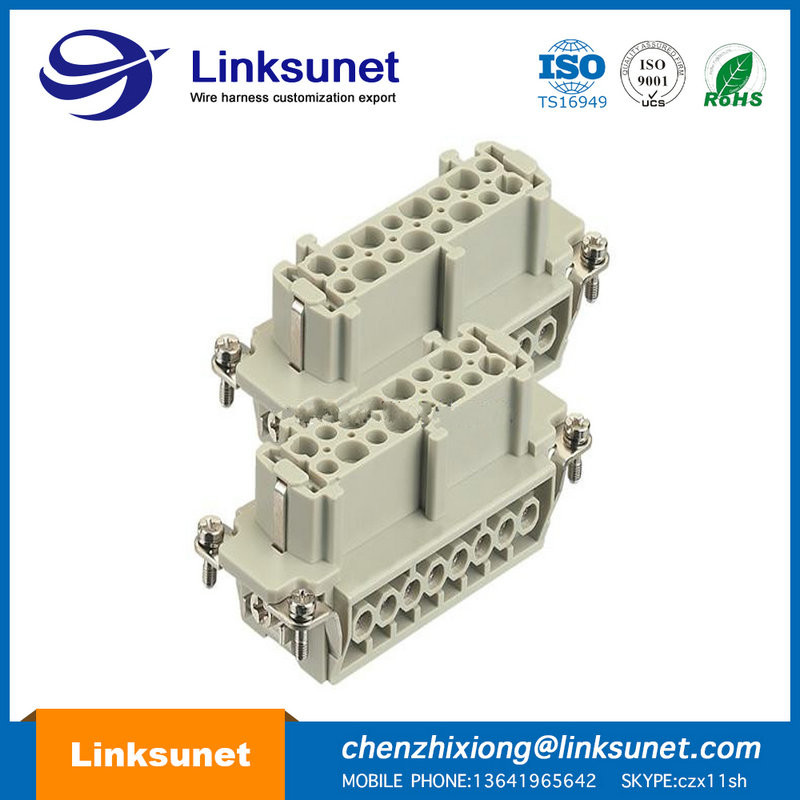 40A Harting Modular Connector Industrial Wire Harness 2P 09140022701 09120123001