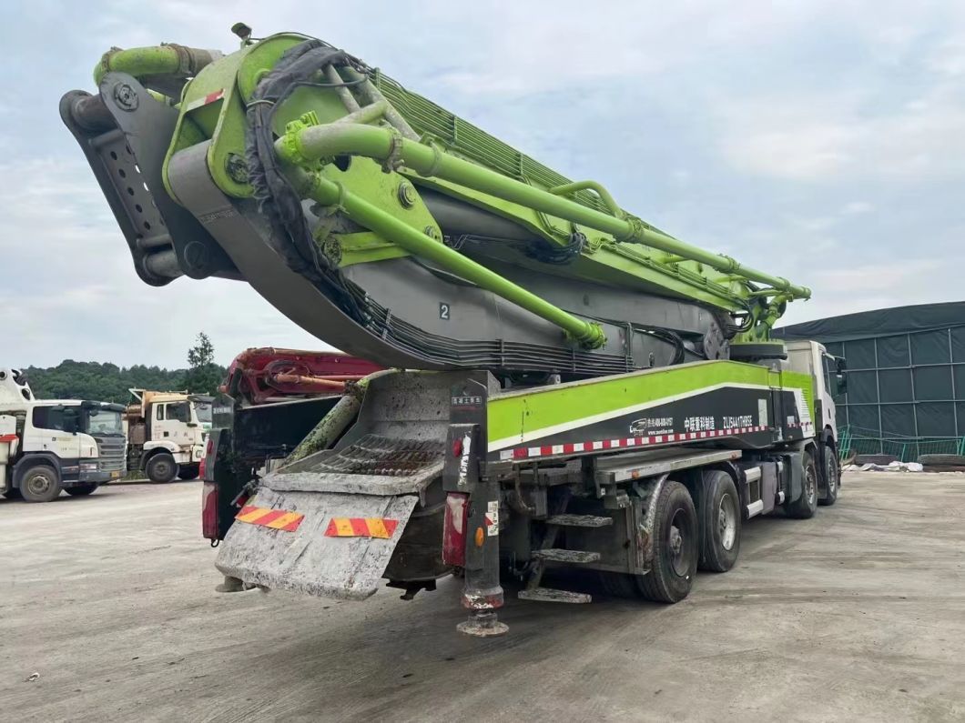 Truck Mounted Pump 56m Concrete Boom Pump Mercedes Benz Chassis Used Concrete Pump Truck