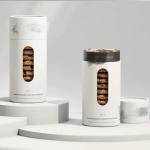 Food Grade Bio-Degradable Round Paper Tube With Window For Cookie Candy Stamping