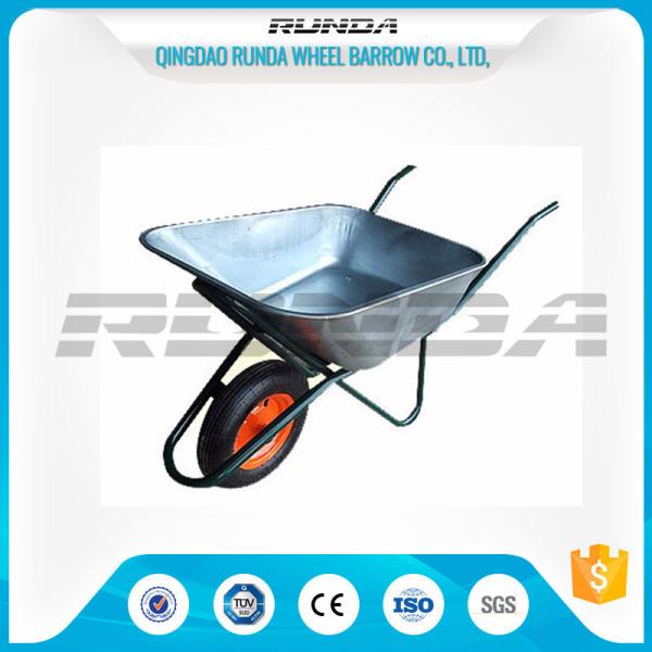 Buy cheap Household Heavy Duty Galvanised Wheelbarrow 75 Litre Single Wheel Steel Handle from wholesalers