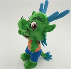 Buy cheap Stuffed Plush Toys Cartoon Character dragon in green OEM ODM service from wholesalers