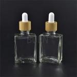 Cosmetic Packaging Glass Dropper Bottle Frosted Black Customized