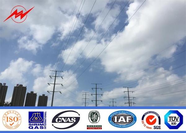Buy cheap 11KV Multi Sided Electric Telescoping Pole , Hot Dip Galvanised Steel Pole from wholesalers