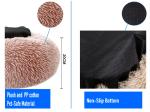 Colorful Luxury Pet Calming Beds Large Comfy Plush Donut Cat Bed