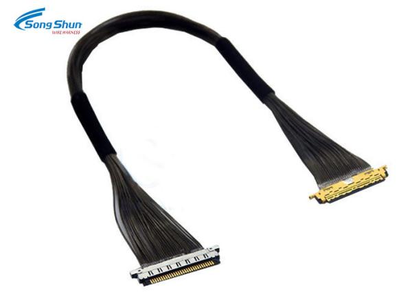 Buy cheap LCD LVDS Cable 30PIN , IPEX 20474 To JAE FI-X30C-NPB Micro Coax LVDS Monitor Cable from wholesalers