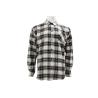 Buy cheap 200GSM 100% Cotton Long Sleeve Checked Shirt Navy And Off White Color from wholesalers