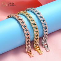 Buy cheap Hip Hop Jewelry 18k Women Men Cuban Link Chain Bracelet Iced Out Diamond product